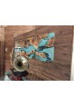 Antique Brass Wood Wall Decoration Piece