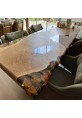 Sandalwood Dining Table with Epoxy Art